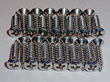 Fender Strat Style Pickguard Screw Set • 24 Stainless Steel screws