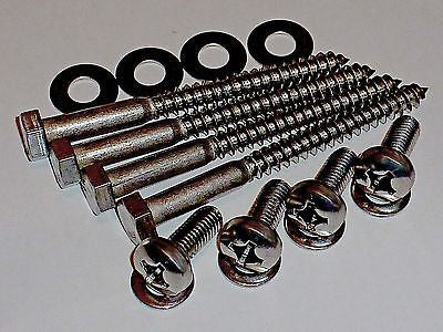 M6 Complete TV Wall Mount Bracket Bolts & Lag Screws • Stainless • VESA 200