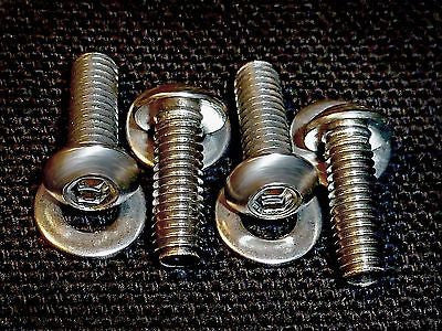 M4x12mm TV Wall Bracket Mount Button Bolts/Screws • Stainless • VESA 75 & 100