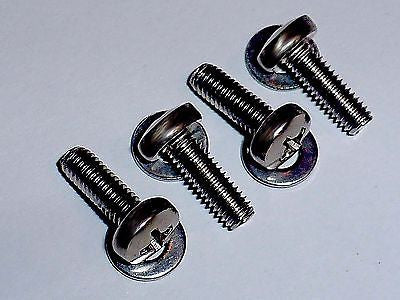 M4 TV to Wall Mount Bracket - Phillips Bolts/Screws • Stainless • VESA 75 & 100