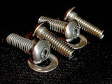 M4x12mm TV Wall Bracket Mount Button Bolts/Screws • Stainless • VESA 75 & 100