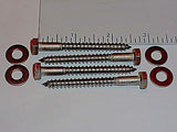 M4 Complete TV Wall Mount Bracket Bolts & Lag Screws • Stainless • VESA 75 & 100