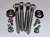 M4 Complete TV Wall Mount Bracket Bolts & Lag Screws • Stainless • VESA 75 & 100