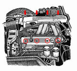 Camaro or Trans Am 1985-92 TPI Valve Cover Bolts • Stainless Steel