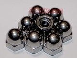 Acorn Cap Nuts size 1/4-20 Stainless Steel, UNC Thread for Safety Show Car Boat RV Truck Motorcycle Bike Playground - Dome Hex 05