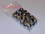 Acorn Cap Nuts size 1/4-20 Stainless Steel, UNC Thread for Safety Show Car Boat RV Truck Motorcycle Bike Playground - Dome Hex 09a