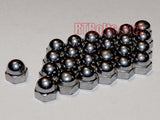 Acorn Cap Nuts 8-32 Safety, Show, Dome, Hex, Stainless Steel, UNC Thread-03a