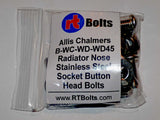 Allis Chalmers Tractor Bolts for Radiator Nose Shell B WC WD WD45 - Stainless 03