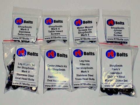 Everything Bolts Kit for ShopSmith Mark V Woodworking Machines Stainless Steel 01