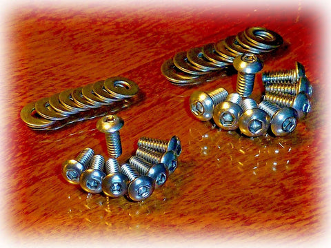 IH Farmall Cub (1947-63) Hood, Dog Leg Bolt Kit • Stainless Socket Button Head