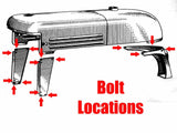 IH Farmall Cub (1947-63) Hood, Dog Leg Bolt Kit • Stainless Socket Button Head