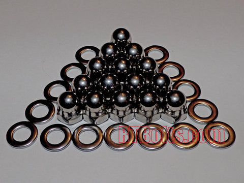 Metric 6mm Acorn Cap Nuts (15 pcs) Safety Show Dome Hex Stainless Steel M6 Thread 01a