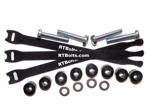 TV Screws/Bolts Mounting Kit • X Long M8x40mm bolts/screws for mounting TV to wall bracket • 20mm Long Spacers • Washers & Cable Ties
