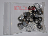 Metric 8mm Acorn Cap Nuts (10 pcs) Safety Show Dome Hex Stainless Steel M8 Thread 07a
