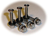 Boat or Marine Rail Mount Bolts/Screws • 6-Pack for 3 Fittings • Stainless