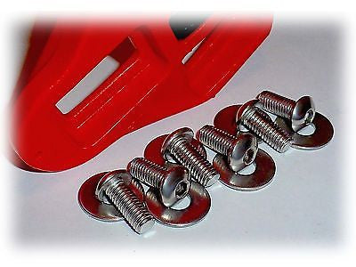 Bicycle 12mm Long Shoe Cleat Attaching Bolt Set • Look Style • 6 Stainless Steel