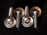 Nissan & Infiniti Button Head License Stainless Bolts/Screws • (4) M6 x 20mm