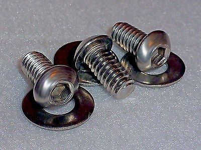 Harley Windshield Bolts • 1996 - 2013 Glides • Stainless Steel • with Washers