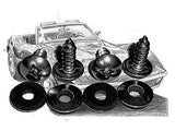 Corvette C3 (1968 – 1982) License Plate Screw Set • Stainless Steel