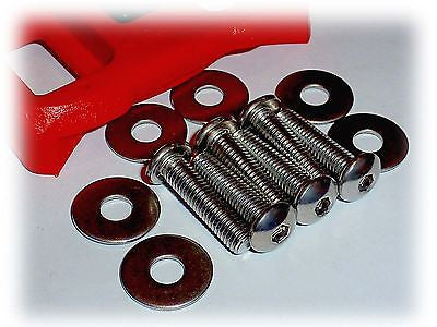Bicycle 20mm Long Shoe Cleat Attaching Bolt Set • Look Style • 6 Stainless Steel
