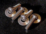 VW, Porsche & Audi - Button Head License Stainless Bolts/Screws • (4) M6 x 20mm