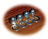 Brake Pad Acorn Nuts and Washers for Bicycles - Stainless Steel