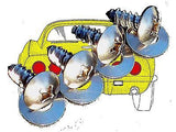 Corvette C3 (1968 – 1982) License Plate Screw Set • Stainless Steel