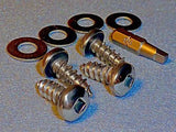 American Sportscar & Pony Car Security License Plate Screws - Stainless Steel