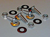 Harley & Other Motorcycles License Plate Bolts • Button Head • Stainless Steel