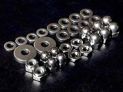 Bicycle Brake Pad Nuts & Washers for Side Pull, Single Pivot Brakes • Stainless