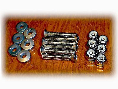 Boat or Marine Rail Mount Bolts/Screws • 6-Pack for 3 Fittings • Stainless