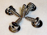 American Sportscar & Pony Car Security License Plate Screws - Stainless Steel