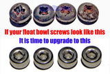 3-Harley Keihin 40CV float bowl screws rolled over JIS