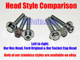 (8) Coil Pack Screws/Bolts fits Ford 5.4 & 4.6 – 18-8 Stainless – Hex Head