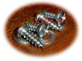American Car License Plate Screws Phillips Head Stainless 03
