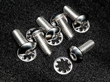 Bicycle Disk Brake Bolts and Washers - 6 pack - Stainless Steel
